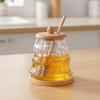 Clear Tree Shape Honey Jar with Lid Syrup Storage Box Exquisite Treat Jar  Kitchen