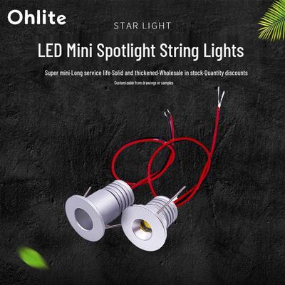 1W Mini LED Spotlight, 12V, Starry Sky Display Light for Jewelry Cases