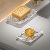 Glacier Pattern  Bathroom Soap Box Drain Soap Box Student Dormitory Countertop Without Punching Soap Rack Toilet Soap Shelf