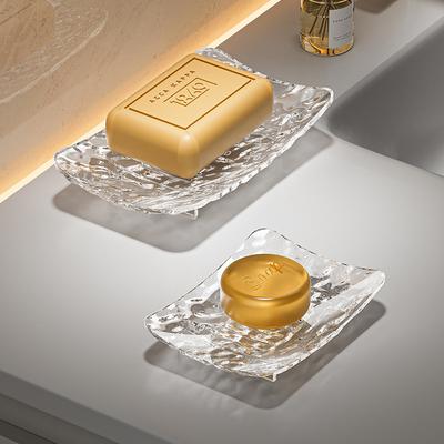 Glacier Pattern  Bathroom Soap Box Drain Soap Box Student Dormitory Countertop Without Punching Soap Rack Toilet Soap Shelf