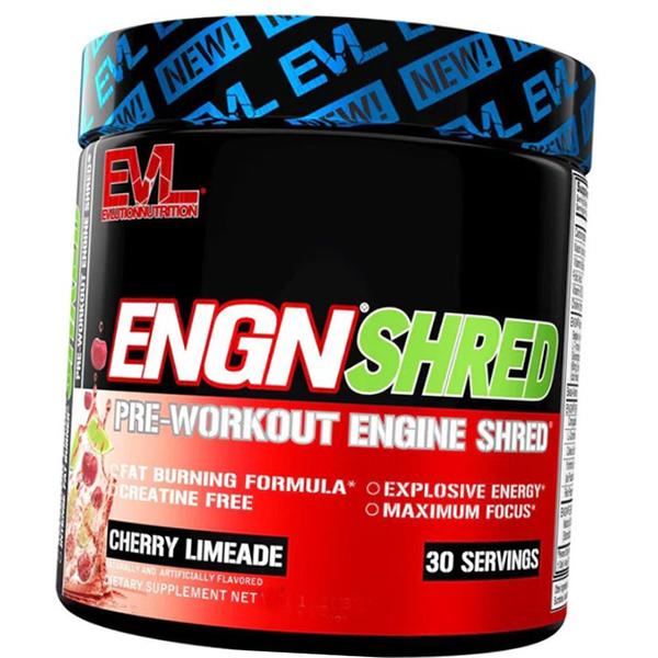 

Pre-workout for energy and weight loss, ENGN Shred, Evlution Nutrition (11385001) 213g