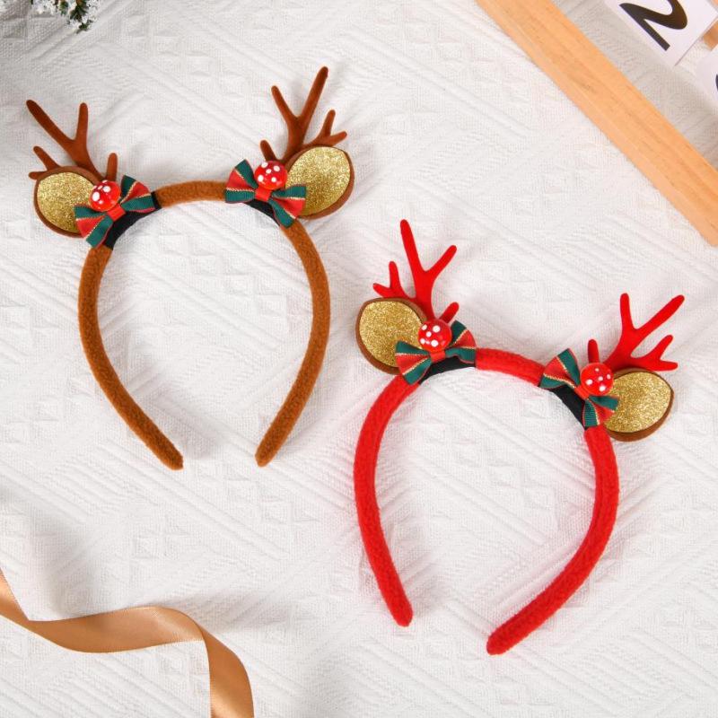 Mori Style Christmas Reindeer Antler Hair Clips & Headband - Cute Hair Accessories for Kids & Women