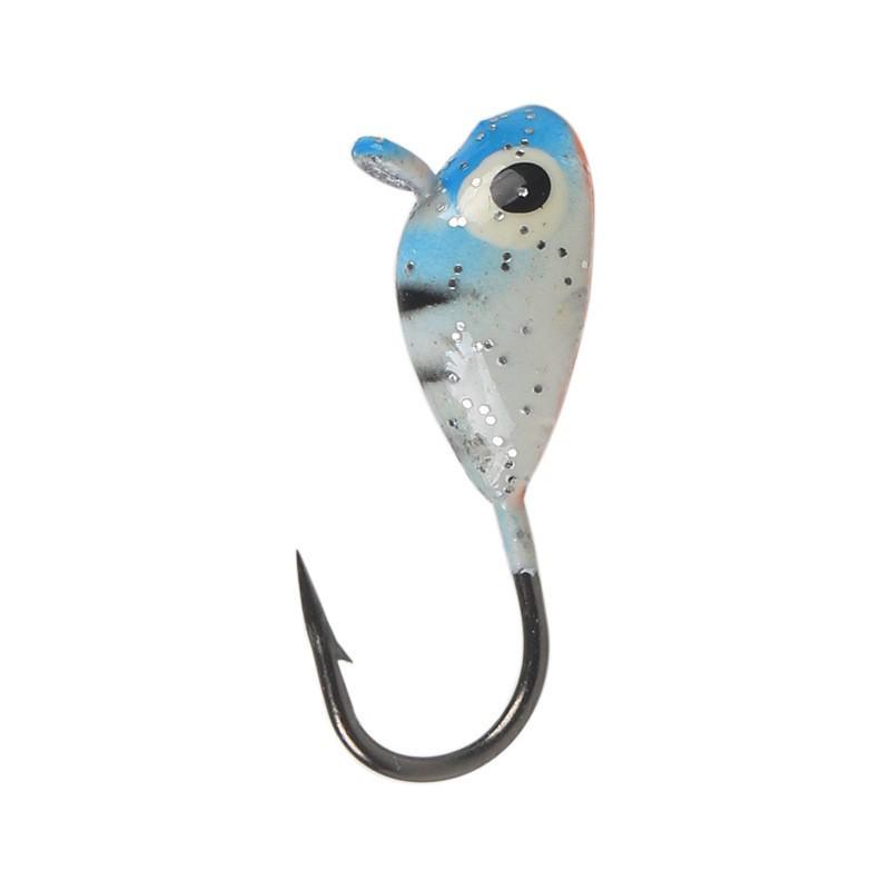 Płaski haczyk z główką ołowianą 6-kolorowy, haczyk na korzenie, 1,45 g, mikro przynęta, haczyk do wędkarstwa podlodowego, miękka przynęta