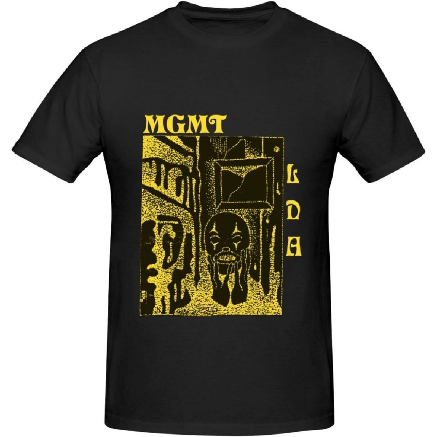 MGMTS Men s T-Shirt Basic Short Sleeve Tee Fashion Classic Music Casual Top(1) S