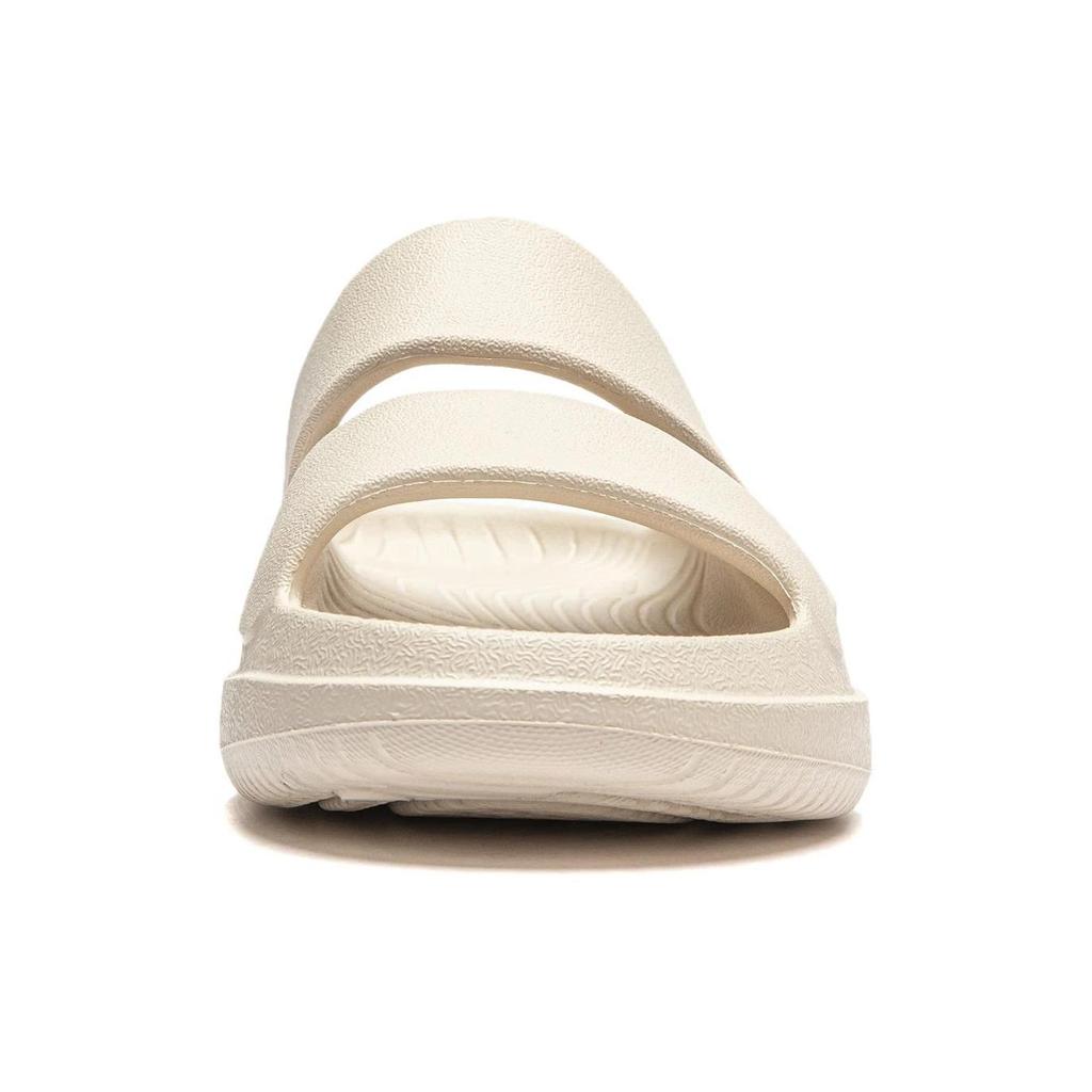Li Ning Soft Clap Slip Resistant Abrasion Resistant Slide Slippers Unisex Beige AGAU005-3