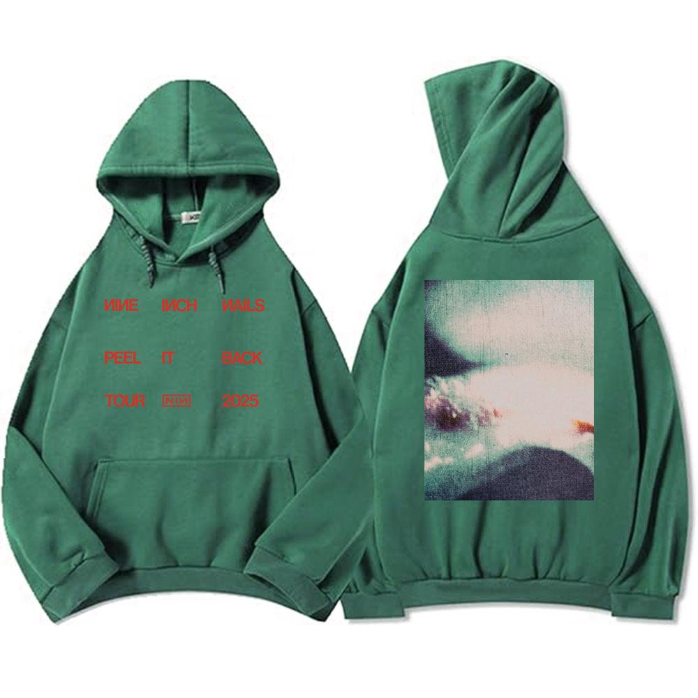 Peel It Back Tour Rock Nine Inch Nails Tshirts Short Sleeve Hip Hop Unisex Streetwear T Shirt for Men Women