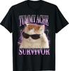 I Survived Today's Tummy Ache Silly Cat Meme Funny Cats T-Shirt