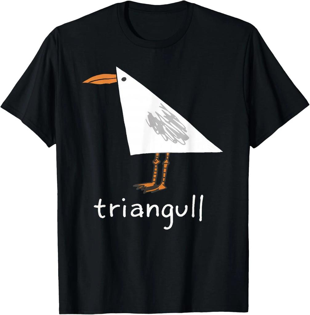 Triangull Triangle Seagull Bird Pun Funny Unisex T-Shirt