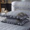 Dustproof Coverlet Single Piece Bed-linen Lace Washed Cotton Wear-resistant and Durable High End Non Slip Bed Sheet for Bedrooms