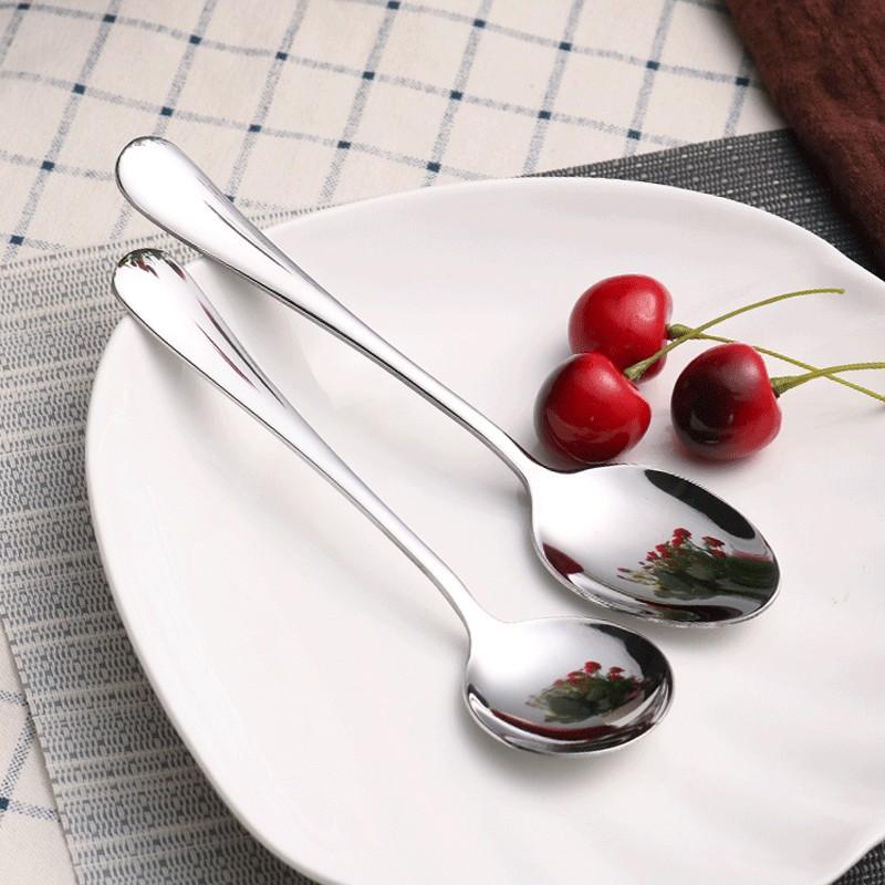 1 Set Stainless Steel Cutlery Set Spoon Fork Combo Dishwasher Safe Simple Design for Home Kitchen Dining Table Use