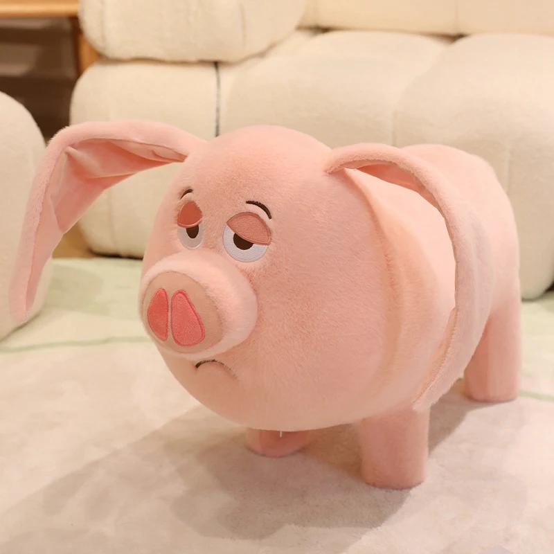

Смешной стул-свинка, мультяшный, розовый, с ушками, плюшевые игрушки-свинки, мягкий, хлопковый, набивной, прочный, детский табурет, подушка для спины, милый декор для комнаты 60cm розовый