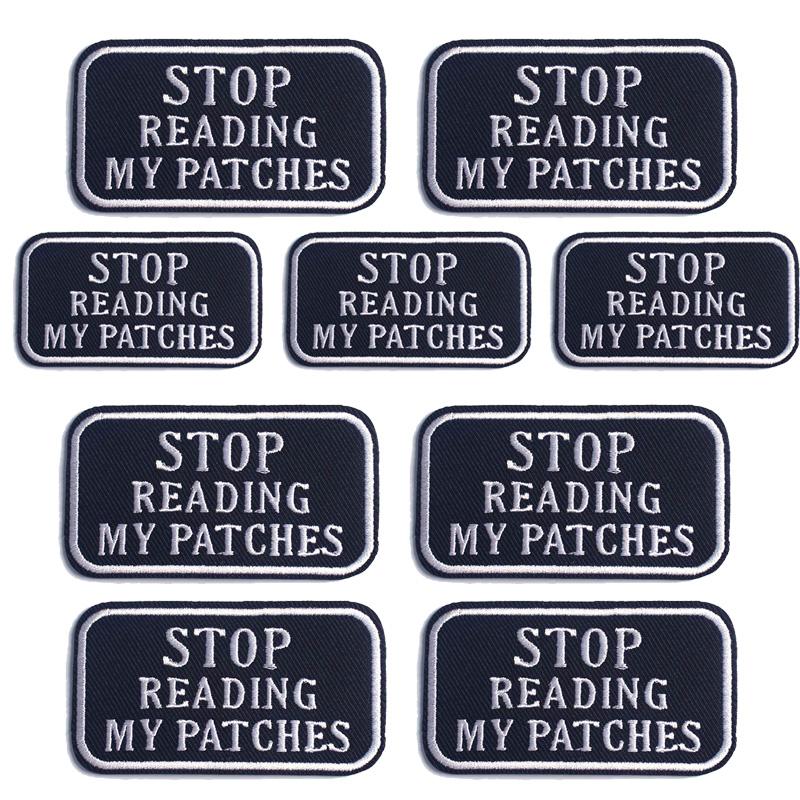 5pcs Cartoon Patch Letter Slogan Embroidery Patch Iron On Patches For Clothing Thermoadhesive Patches For Clothes Jeans Sew Diy
