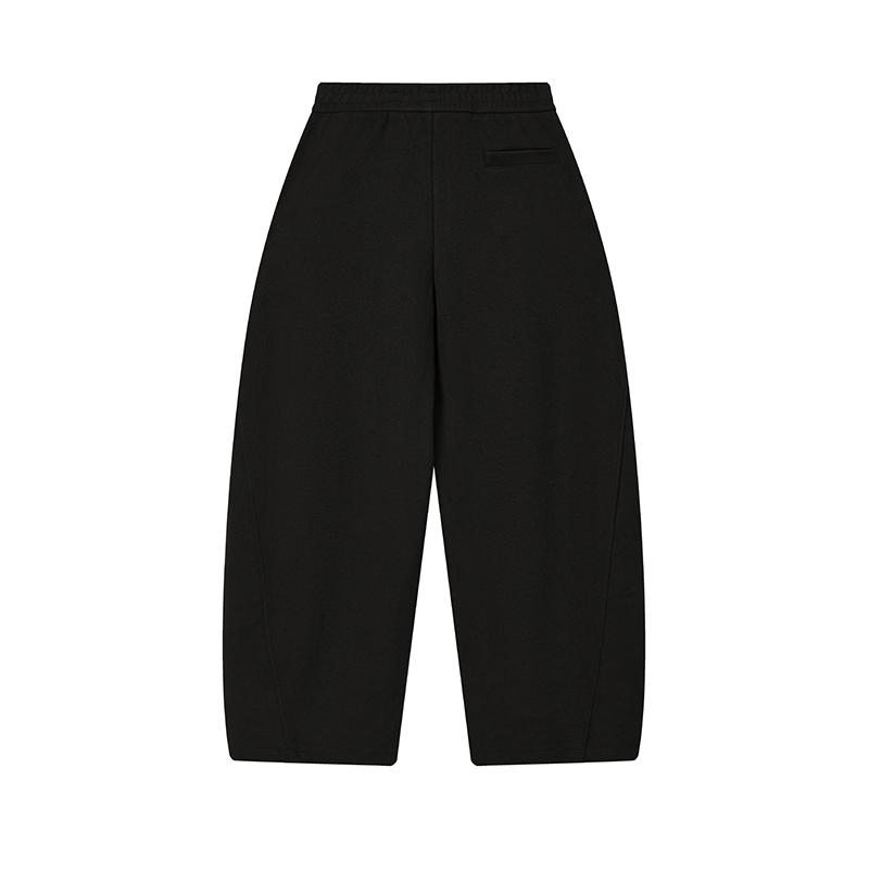 FILA Original Fashion Retro Classic Simple Comfortable Versatile Loose Casual Pants Women bottoms Dark-Flow-Black F11W619605FBK