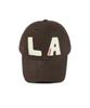Linebinyu Block La Chain Stitch Ball Cap - Cocoa Brown