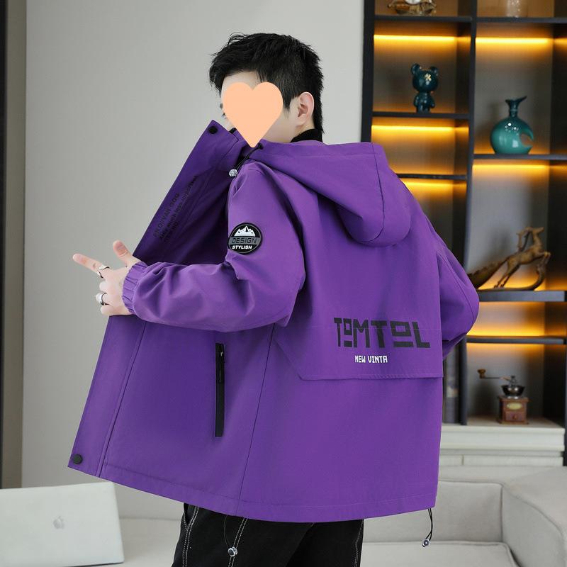 Nowa aksamitna i pogrubiona męska kurtka sportowa outdoorowa jesienno-zimowa wiatroodporna, wodoodporna i oddychająca