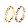 Chain Ring Stainless Steel Rings For Men Women's Rings Geometry Ring Finger Gold Silver Color Ring Set Women  Gift