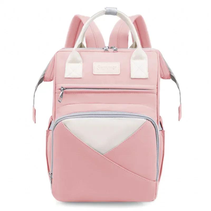 Mommy Baby Diaper Bag Baby Stroller Hanging Backpack Changing Mat Wet And Dry Carrying Large Capacity Nappy Fashion Mommy Bag