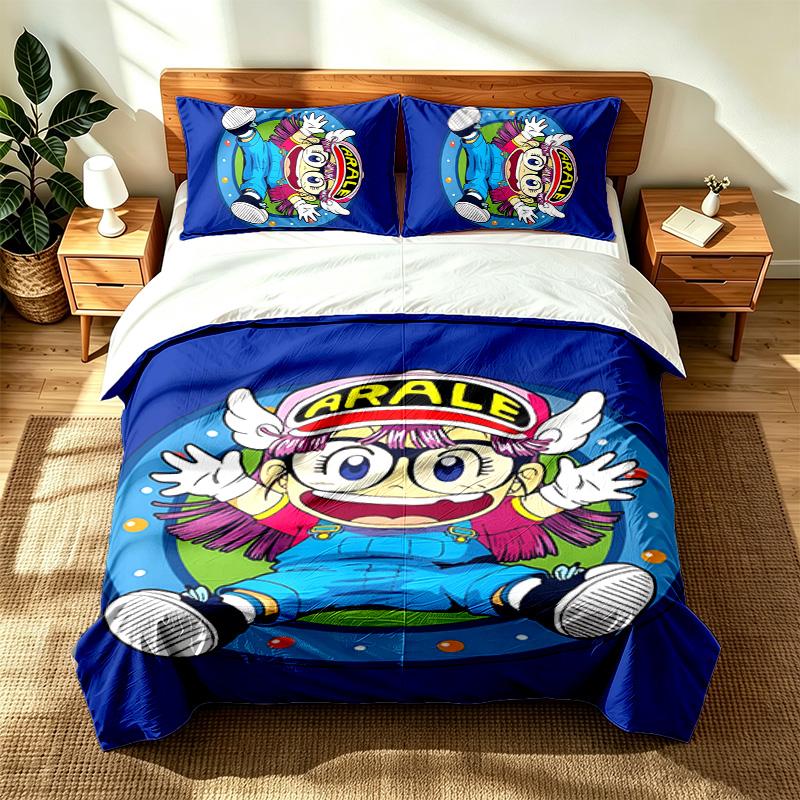Arale (5) 3pc set suitable for master bedrooms soft and comfortable an ideal gift for family and friends Includes one duvet cover and two pillowcase
