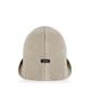 Bajal Va Patch Wide Brim Knit Bucket Hat Beige