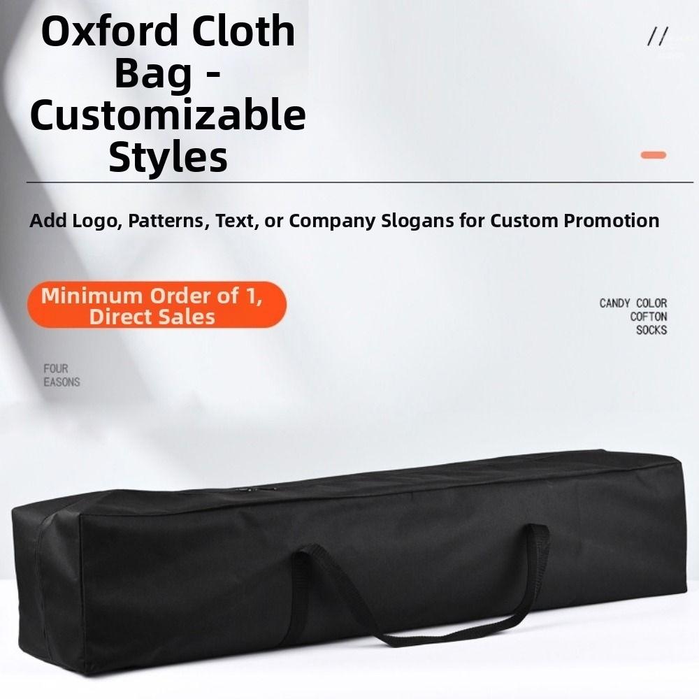 600D Oxford Cloth Moving Storage Tool Bag Black Tent Storage Bag  Outdoor Supplies