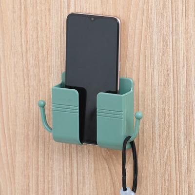 Wall Mounted Storage Box Mobile Phone Plug Wall Holder Charging Sundry Organizer