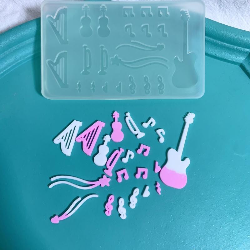 Silicone Mold Baking Tools Panda/Green Grass Flower/Drugs/Guitar/Cake Shape Fondant Casting Mould for Baking Lovers