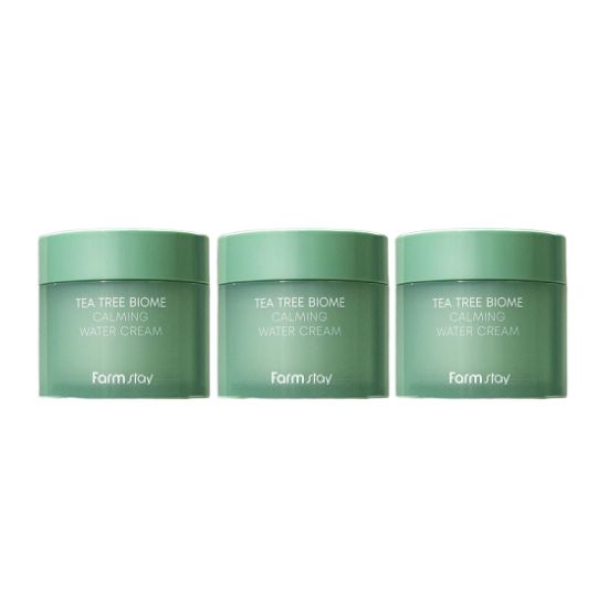 

Farmstay Tea Tree Biome Calming Water Cream Soothing & Hydrating Gel Moisturizer 80ml × 3pcs Set