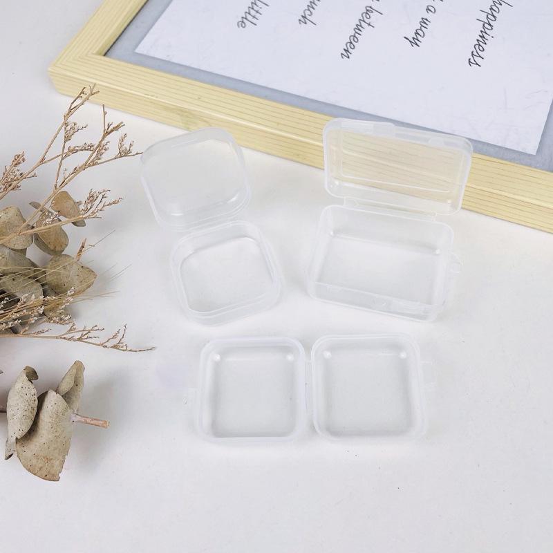 Customizable Mini Transparent Plastic Jewelry and Earplug Storage Box