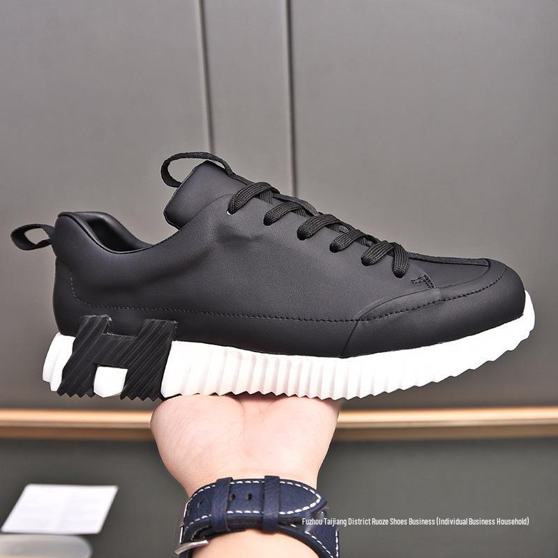 Europäischer & Amerikanischer Stil Herren Freizeit Dicke Sohle Weiße Sportschuhe