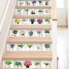 6pcs/set Potted Plant Staircase Stair Riser Floor Sticker Adhesive DIY S top sale