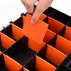 Hardware Parts Storage Box, Parts Organizer with Removable Dividers Hinged Lid for Store Nuts Bolts Screws Nails Small Hardwar