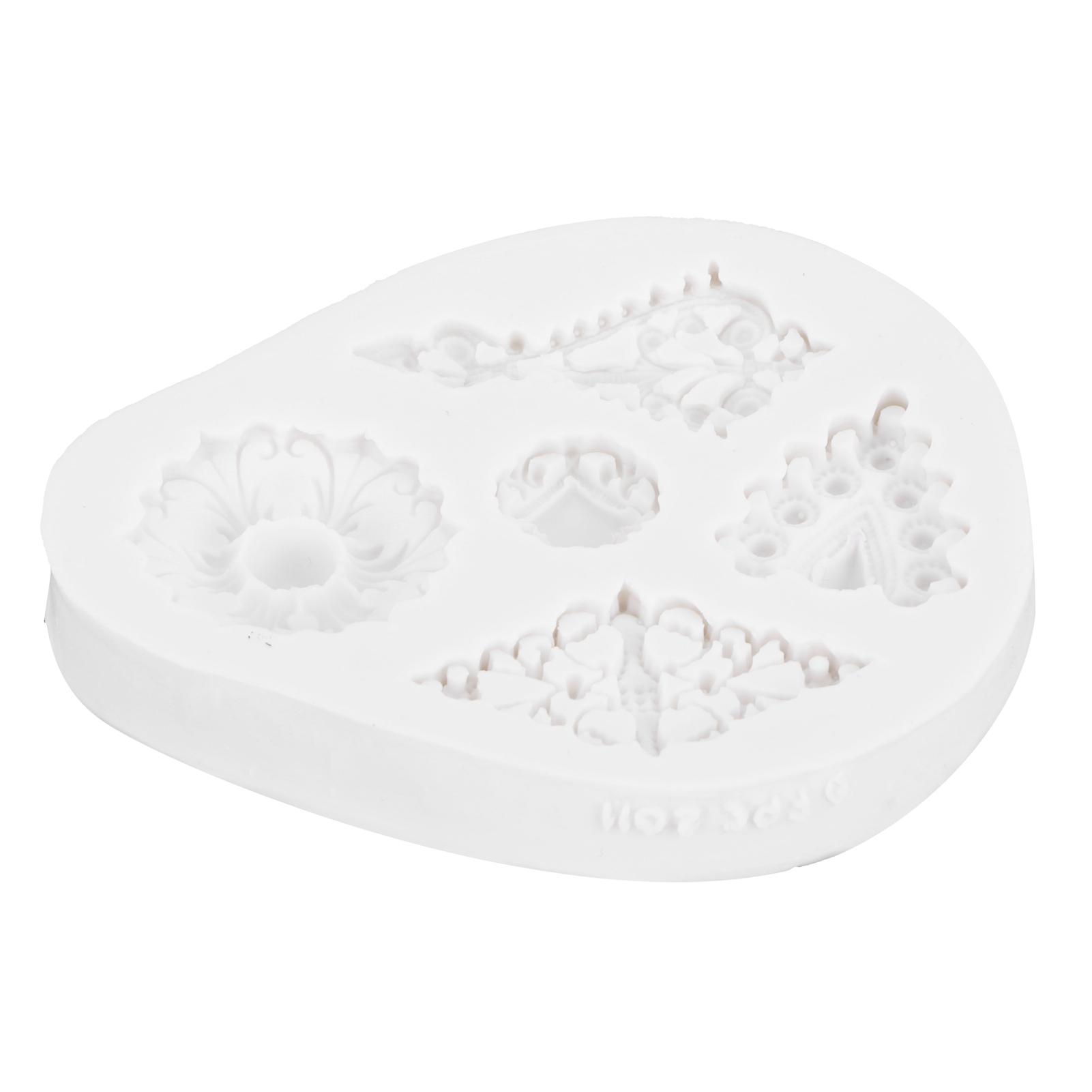 

Retro Diamonds Pattern Fondant Mold Silicone Mold DIY Baking Cake Decorating Tool50‑611‑B Gray