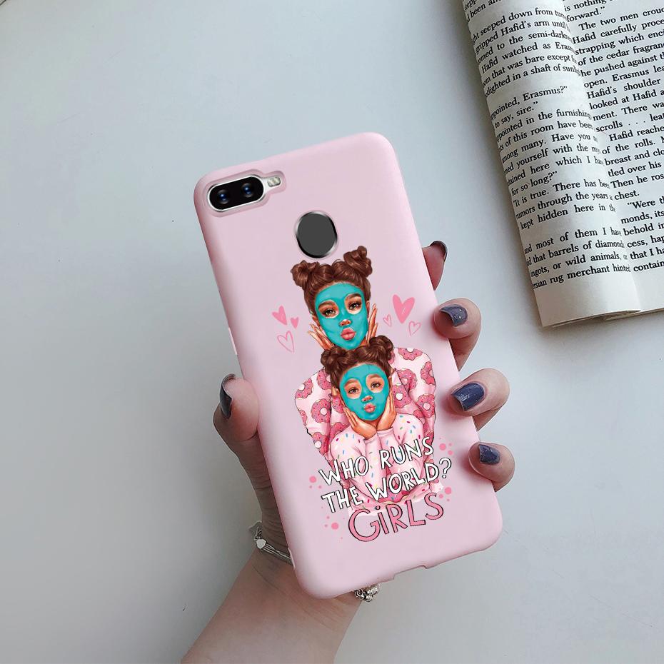 

Case For OPPO A5S Back Cover Soft Candy Silicone Pretty Girls Phone Case For OPPO A5S AX5S A7 2018 AX7 A7N A12 Cover Coque Funda OPPO A12