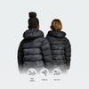 adidas Big Kids' Camo Print Water-Repellent Hooded Padded Jacket