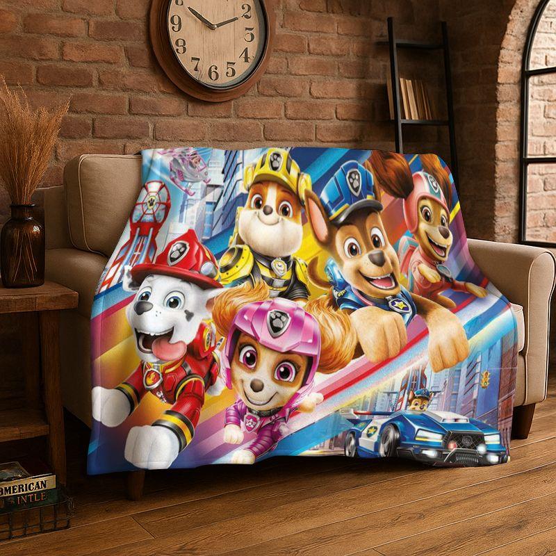 Cute Dog P-Patrol Cartoon Soft Flannel Throw Blanket,Cozy Blanket for Bed,Couch,Sofa,Bedroom,Living Room,Travel,Picnic kids