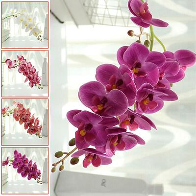 Künstlicher Schmetterlings-Orchideen-Blumenstrauß, gefälschte Phalaenopsis-Hochzeitsfeier-Dekoration