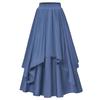 Women's Irregular Mid-Length Skirt with Elastic Waist