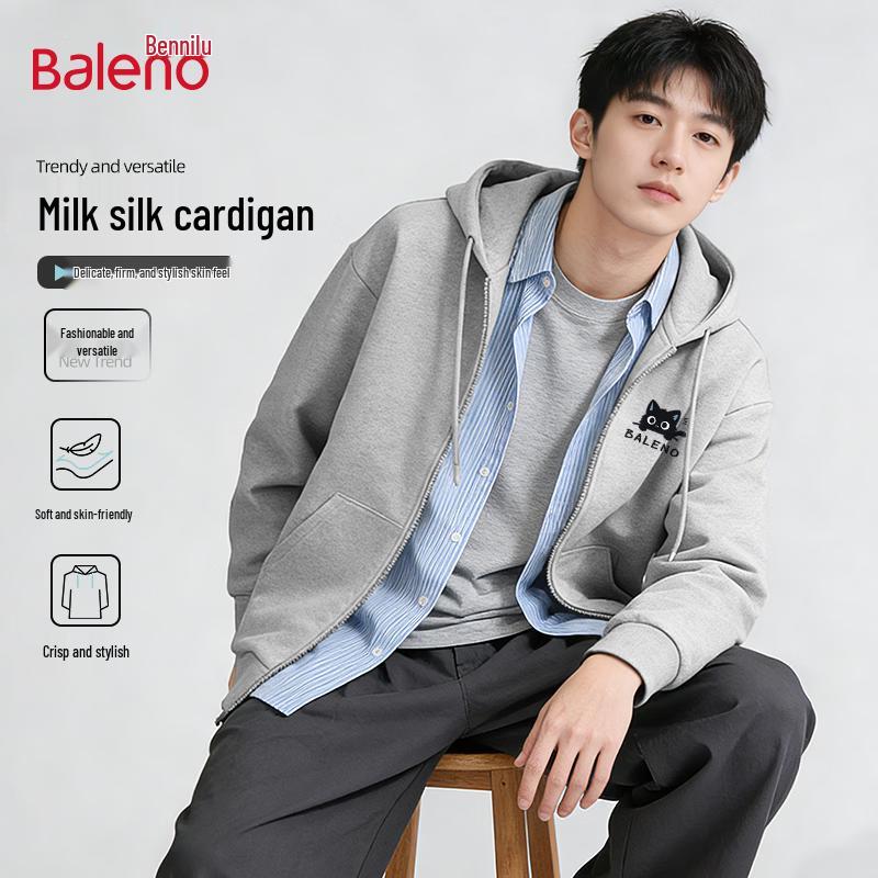 Baleno Men s Casual Zip-Up Hoodie 3XL