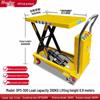 Electric Hydraulic Scissor Lift Cart - Mobile Flatbed Trolley