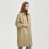 Women's Lapel Mid-Length Trench Coat