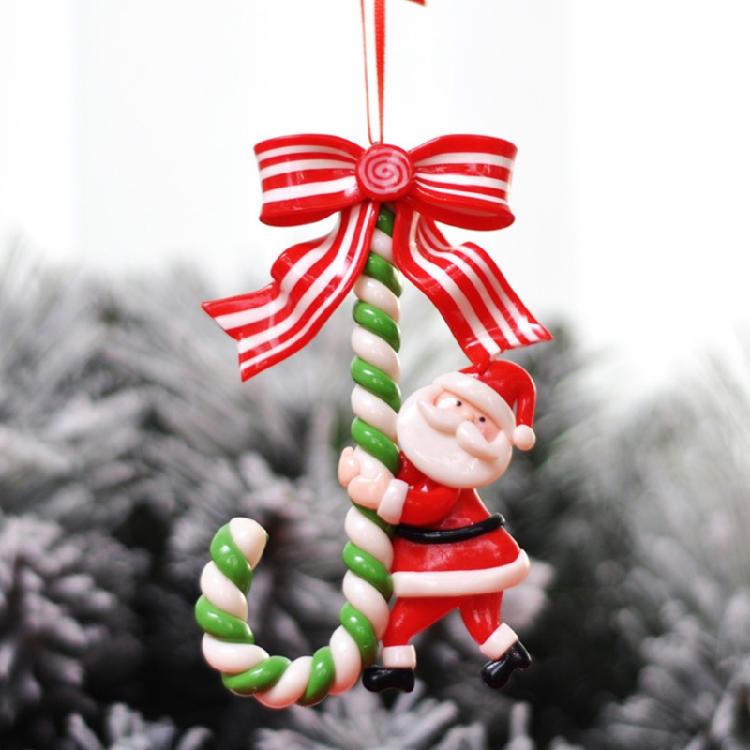 Candy Cane Christmas Tree Hanging Ornaments Xmas Hanging Decoration Santa Claus