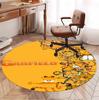 Garfield Pattern Round Rug, Indoor/Outdoor Mat, for Picnic, Gameroom, Bedroom, Office, Living Room, Home Decor Carpet, Birthday Gift