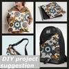 Outdoor Dekostoffe Oxford - Motiv  Bunt Gezeichnete Blumen I Dr045