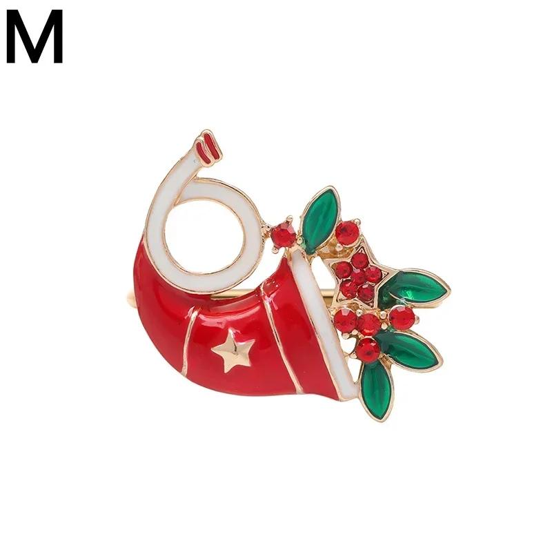 Weihnachts-Serviettenring Metall Weihnachtsglocke Elch Serviettenhalter Blumenkranzringe Hochzeitsbankett Hotel Tischdekoration und Accessoire