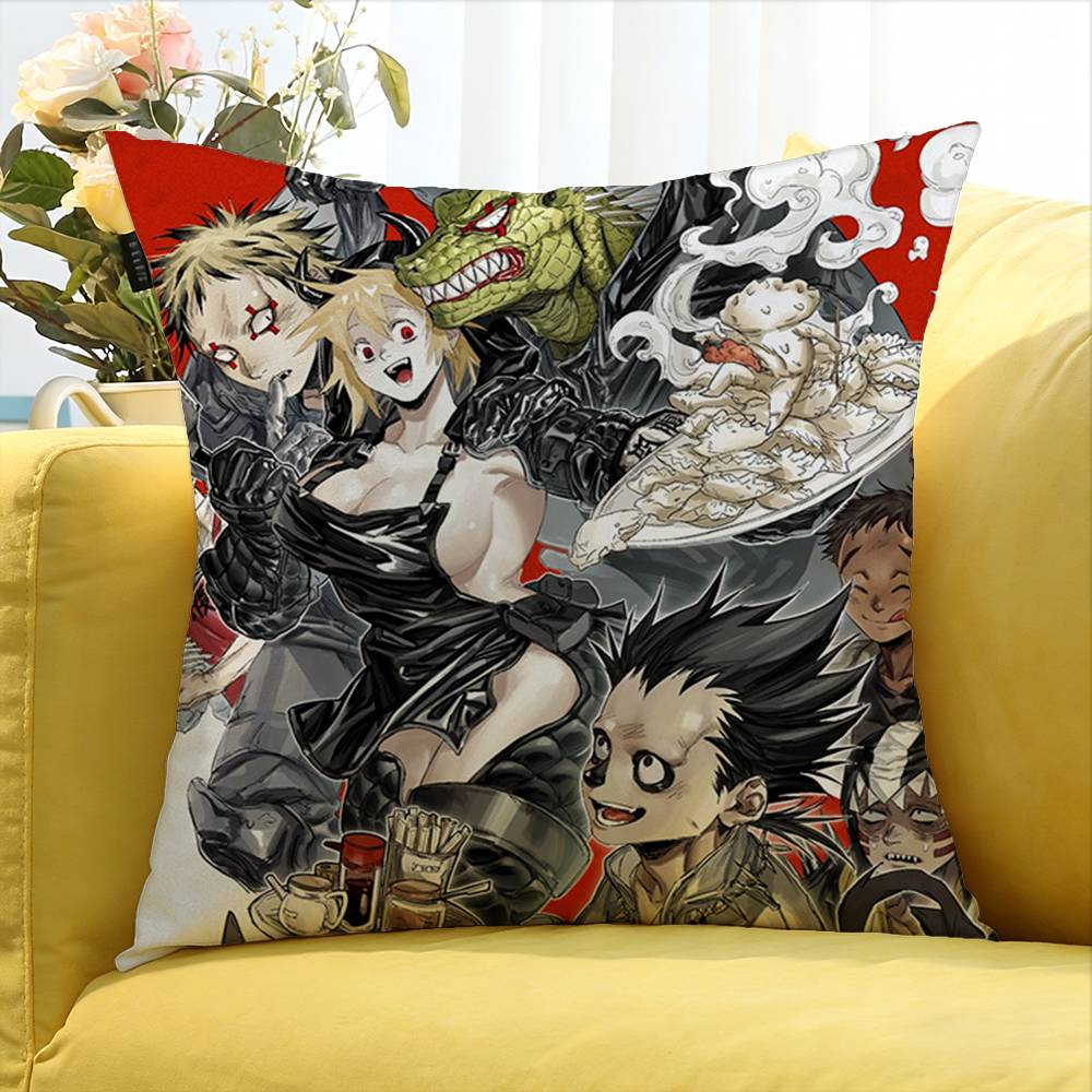 D-Orohedoro Anime Various Sizes Square Pillow Case For Car Home Bedchamber Decor