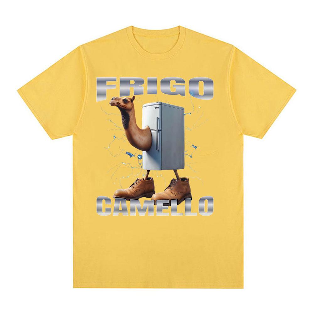

FFrigo Camello Funny Fridge Camel Meme T Shirt Unisexs Harajuku Hip Hop Oversized Tshirts Unisex Summer Tops High Quality Tshirt 4XL