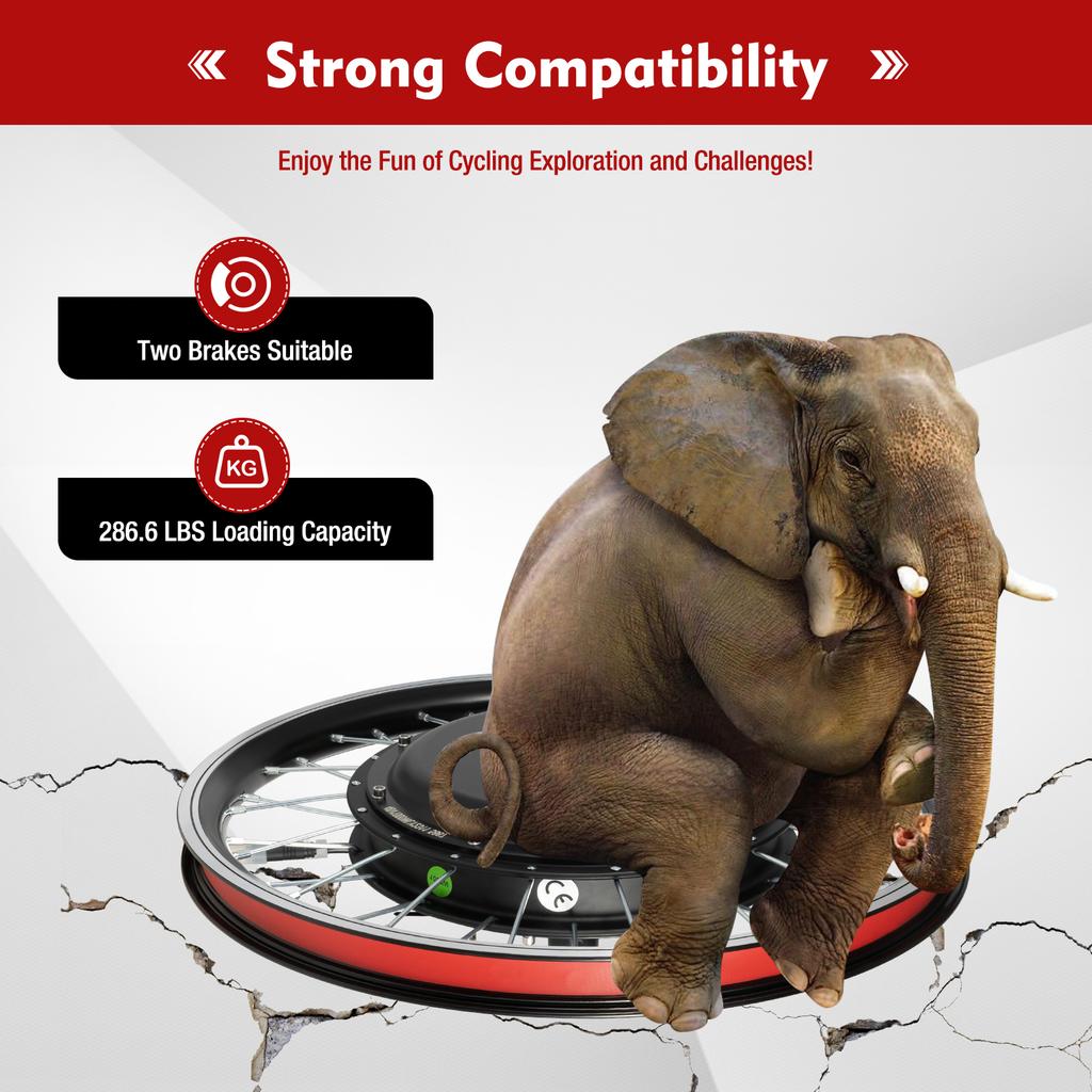 Zestaw do konwersji roweru elektrycznego 20" Silnik w przednim kole 1000W z kontrolerem, manetka kciukowa, wyświetlacz LED