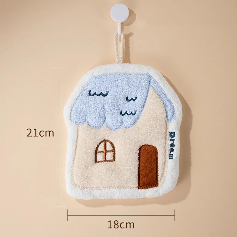 New variety of patterned hand towels with strong absorbency, kitchen and bathroom hand towels, cartoon hand towels for easy hang