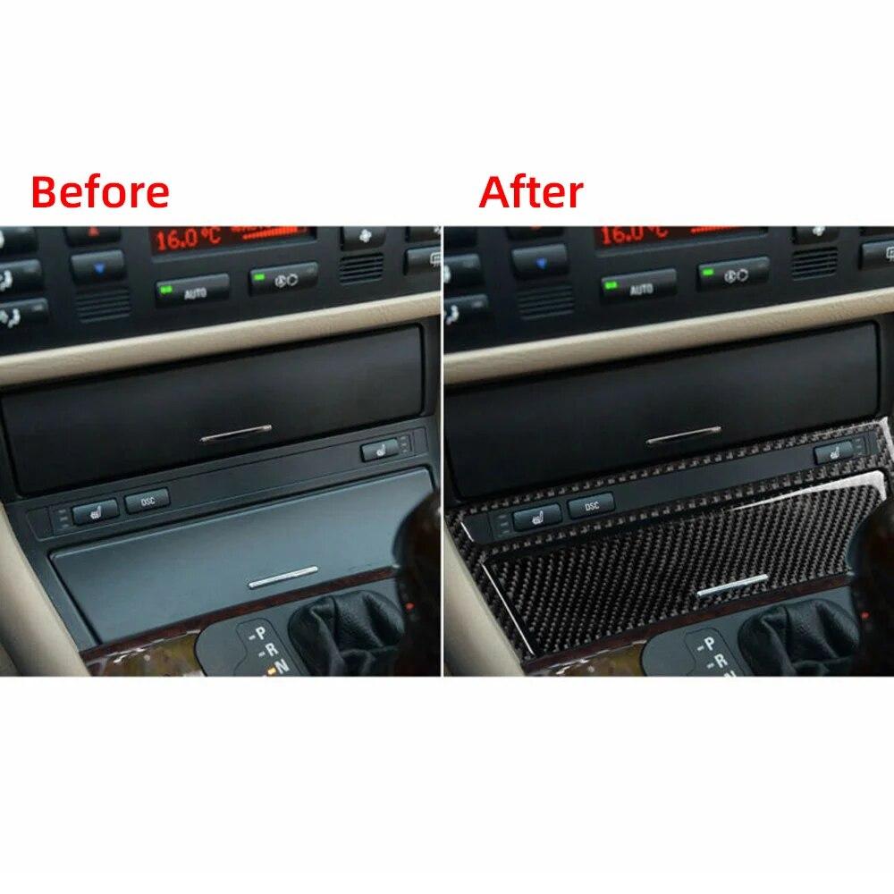 Carbon Fiber Innen Zentrale Abdeckung Dekor Trim Für BMW 3 Serie E46 1998-2005 Auto Zubehör Innenausstattung Articulos Para Autos