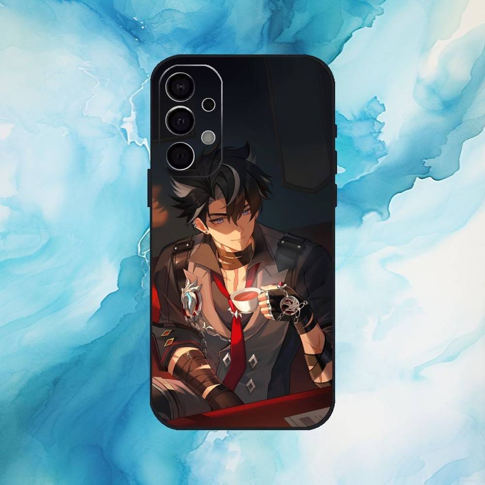 G-Genshin Impact Wriothesley Phone Case For Samsung S25,S24,S21,S22,S23,S30,Ultra,S20,Plus,Fe,Lite,Note,10,9,5G Black Cover